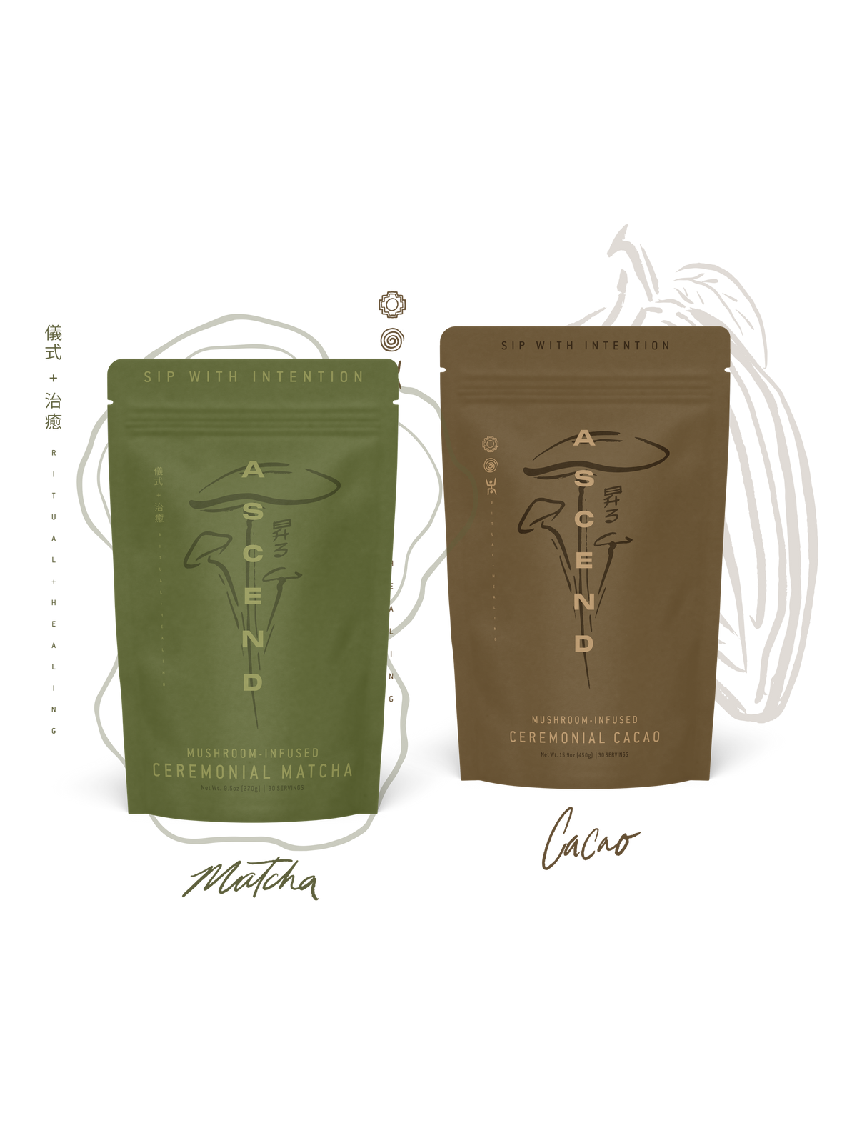 Mushroom Matcha + Mushroom Cacao Bundles