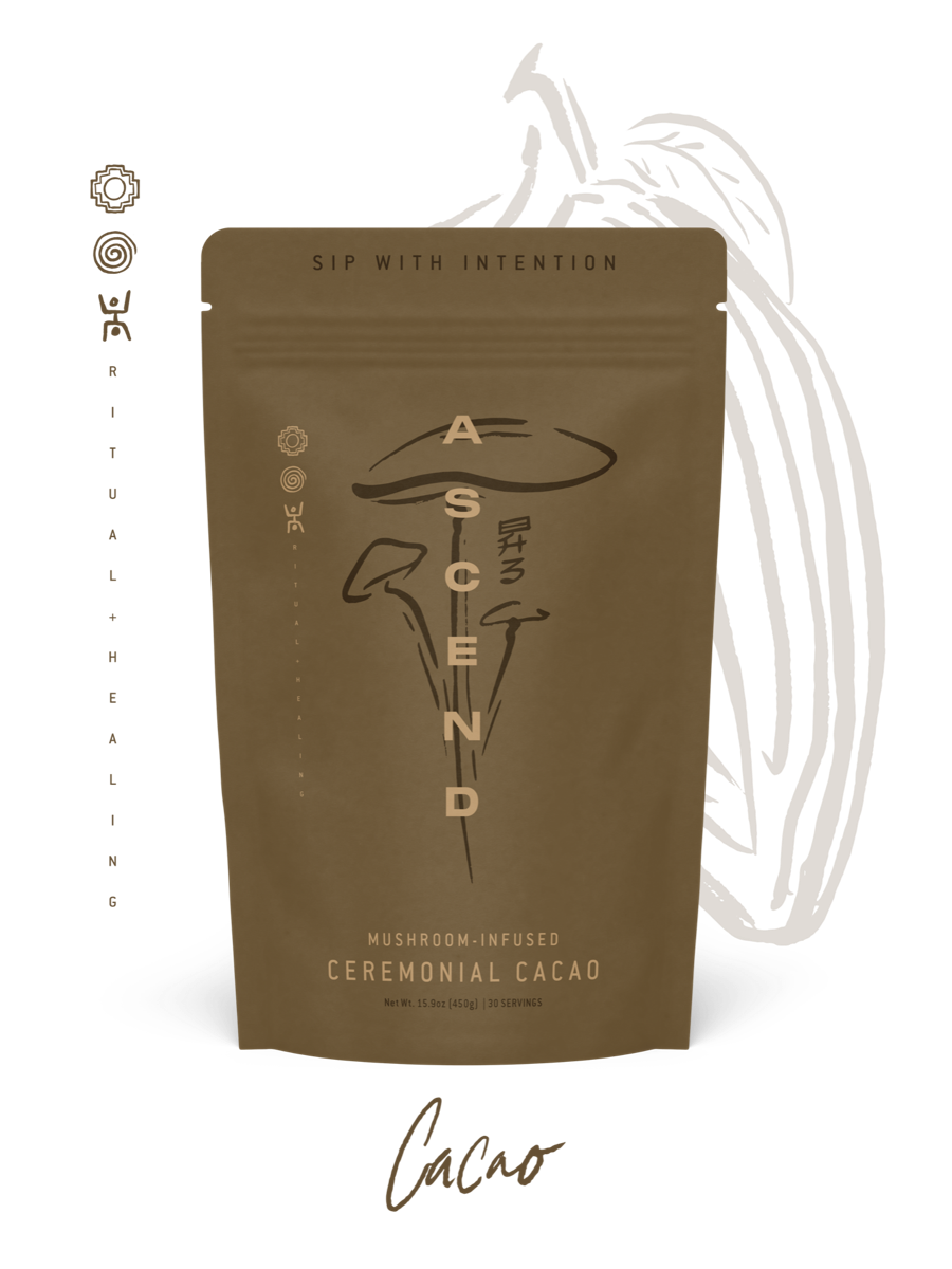 Front of the Ascend Cacao 30-serving bag